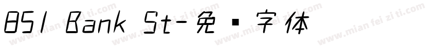 851 Bank St字体转换